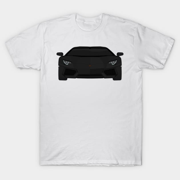 AVENTADOR BLACK T-Shirt by VENZ0LIC